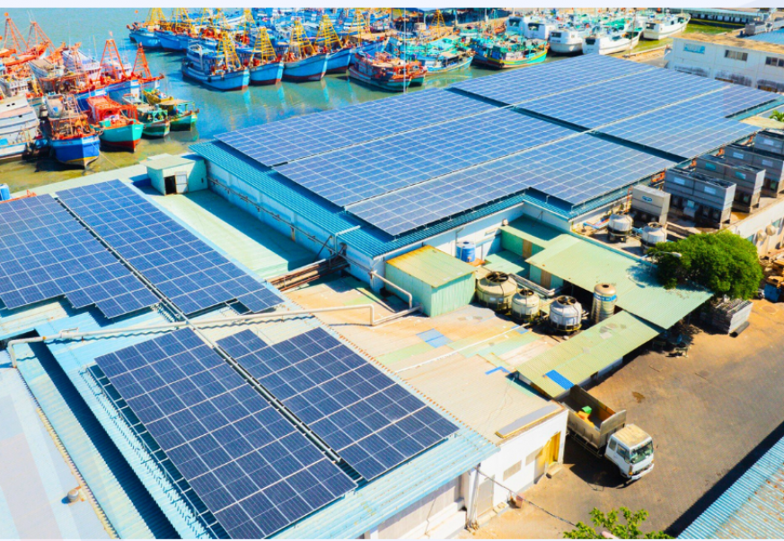 Dự án Nhà máy Chế biến Thủy sản Đông Lạnh Xuất Khẩu – Tiền Giang 1MWp Dự án Nhà máy Chế biến Thủy sản Đông Lạnh Xuất Khẩu – Tiền Giang 1MWp